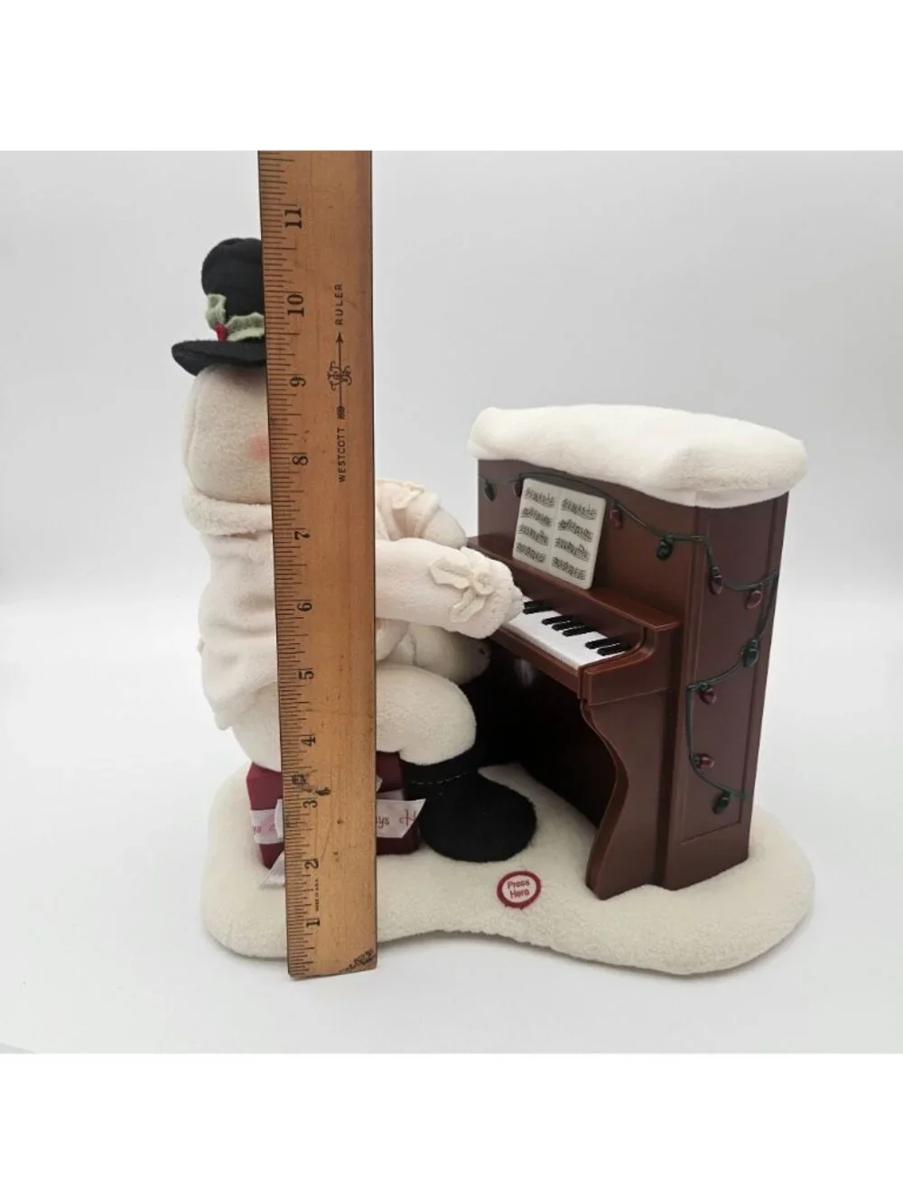 Hallmark Jingle Pals Singing Piano Playing Musical Lights Snowman Works!